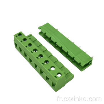 Terminal PCB du plug-in de 7,62 mm Perg-in PCB Male et connecteur Femelle Angle de droite